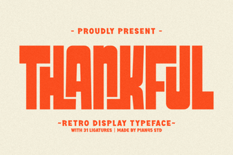 Thankful Font: Elegant Typography for Grateful Design Projects