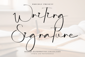 Creative Writing Signature Font Ideas for Personal Projects